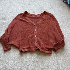 Ruby Moon Rust Cardigan Sweater